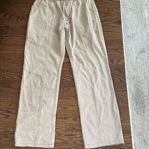 Splendid Beige Drawstring Utility Chinos